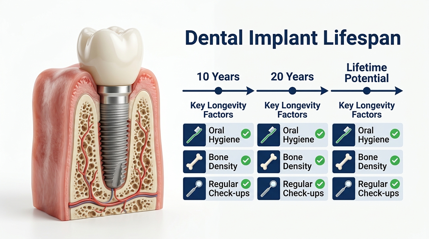 How Long Do Dental Implants Last? Factors That Affect Implant Success and Longevity